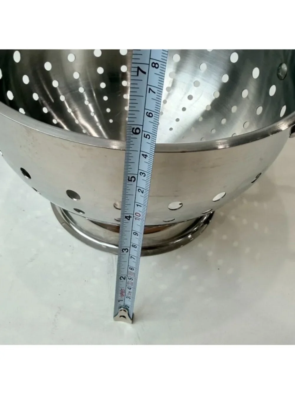 All-Clad Stainless Steel Colander Footed Strainer with Handles